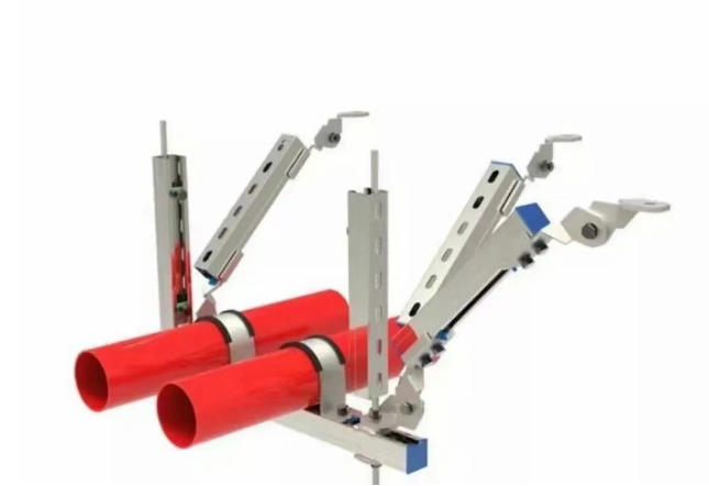 多管双向抗震支架