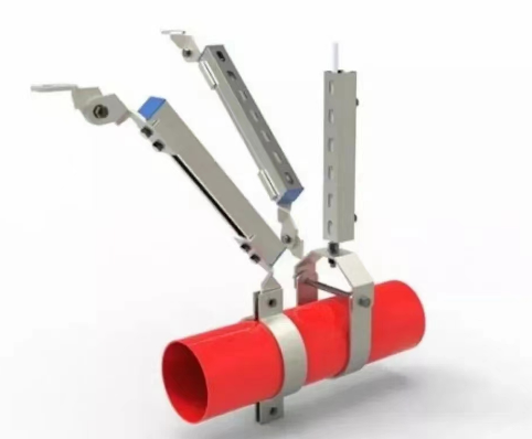 单管双向抗震支架